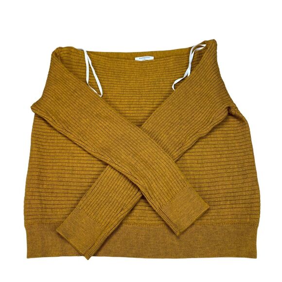 Aritzi Babaton 100% Merino Wool Sweater Womens M Yellow  Ribbed - Picture 11 of 15